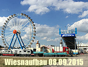 Fotos Aufbauzeit Oktoberfest München 2015 Wiesnaufbau Fotos und Video vom 08.09.2015 - Tag 58 des Wiesn-Aufbaus 2015 (©Foto: Martin Schmitz)